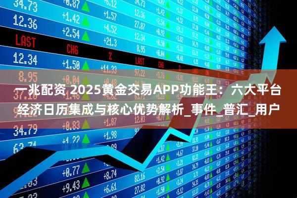 一兆配资 2025黄金交易APP功能王：六大平台经济日历集成与核心优势解析_事件_普汇_用户